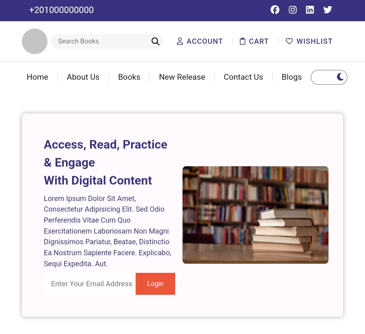 Responsive Website Design for BookStore